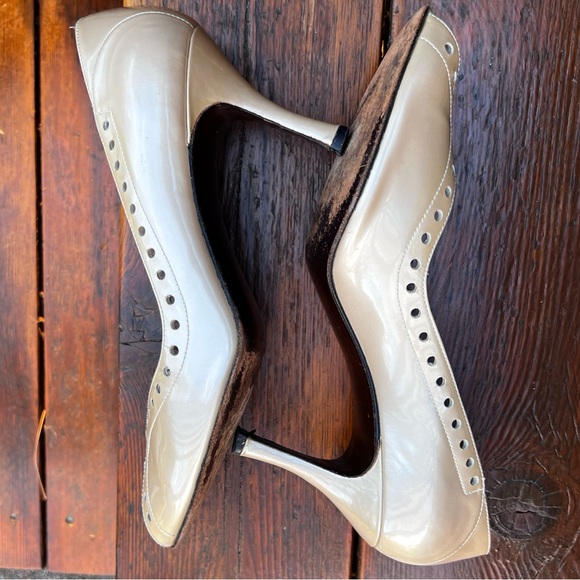 STUART WEITZMAN VINTAGE 90S PEEP TOE PUMPS VINTAGE SIZE 10 - Picture 8 of 13